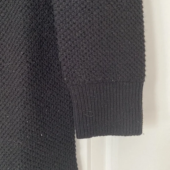 XS Black Madewell sweater dress with buttons down back - Picture 2 of 4